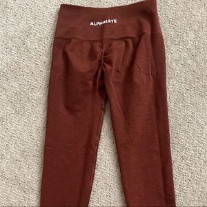 Alphalete Amplify Leggings Burgundy M